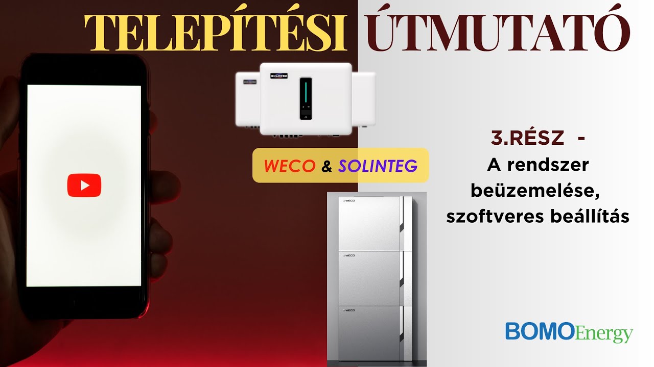 Hogyan telep&iacute;ts&uuml;k a SOLINTEG/WECO rendszert? 3.R&Eacute;SZ - Telep&iacute;t&eacute;si &uacute;tmutat&oacute;: Rendszer be&aacute;ll&iacute;t&aacute;sa