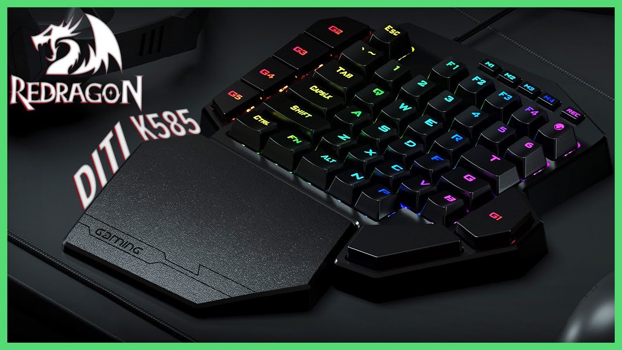 ¿Teclado para UNA MANO? 🐉 - Redragon Diti K585 Unboxing y Review