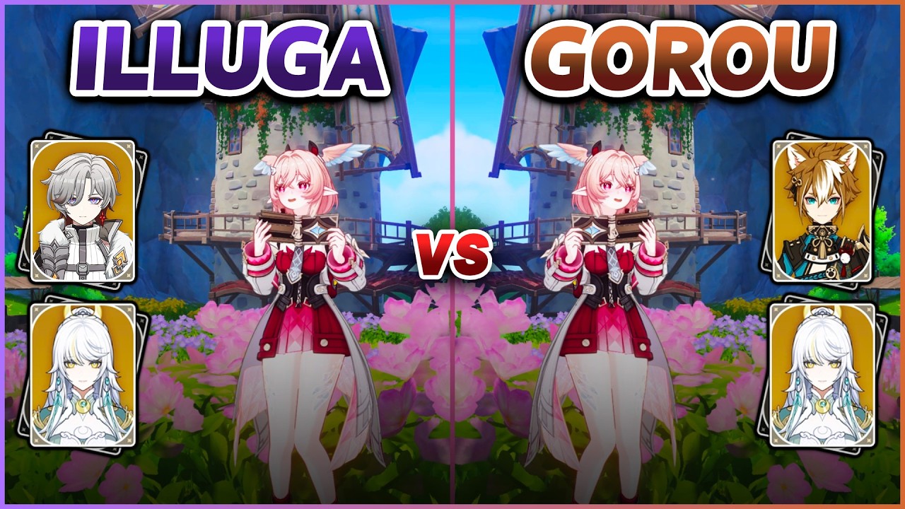 C6 Illuga vs C6 Gorou &mdash; Best Support for Zibai and Linnea Premium Team? | Genshin Impact