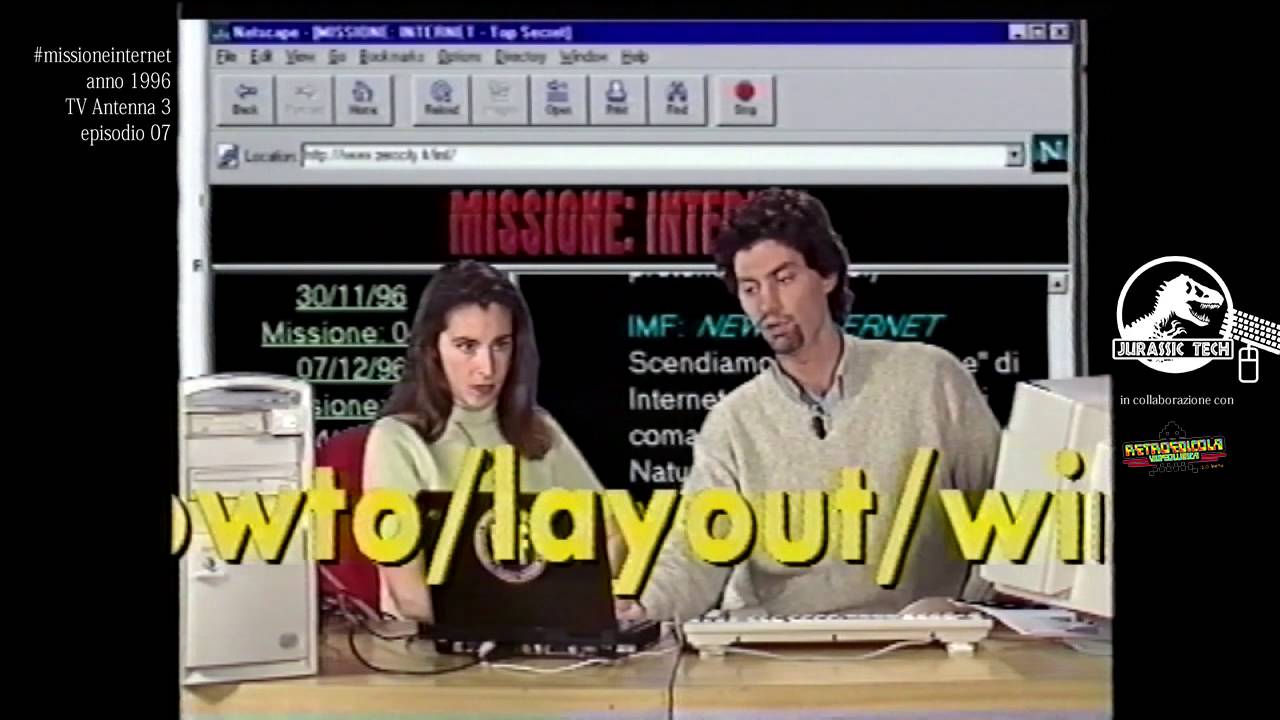 Jurassic Tech 23 - Missione: Internet puntata 07 serie 03 - anno 1996