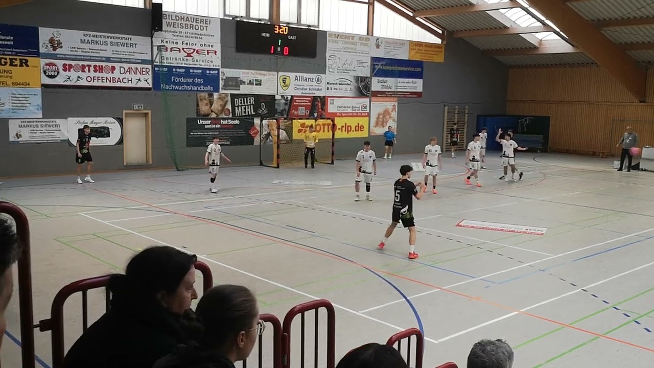 Handball Bundesliga U17. 18.01.2025 HLZ Friesenhem /Hochdorf- HC Koblenz 1.halbzeit  12:15 (30:23)