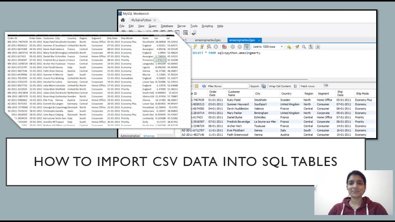 How to Import CSV Data into SQL table