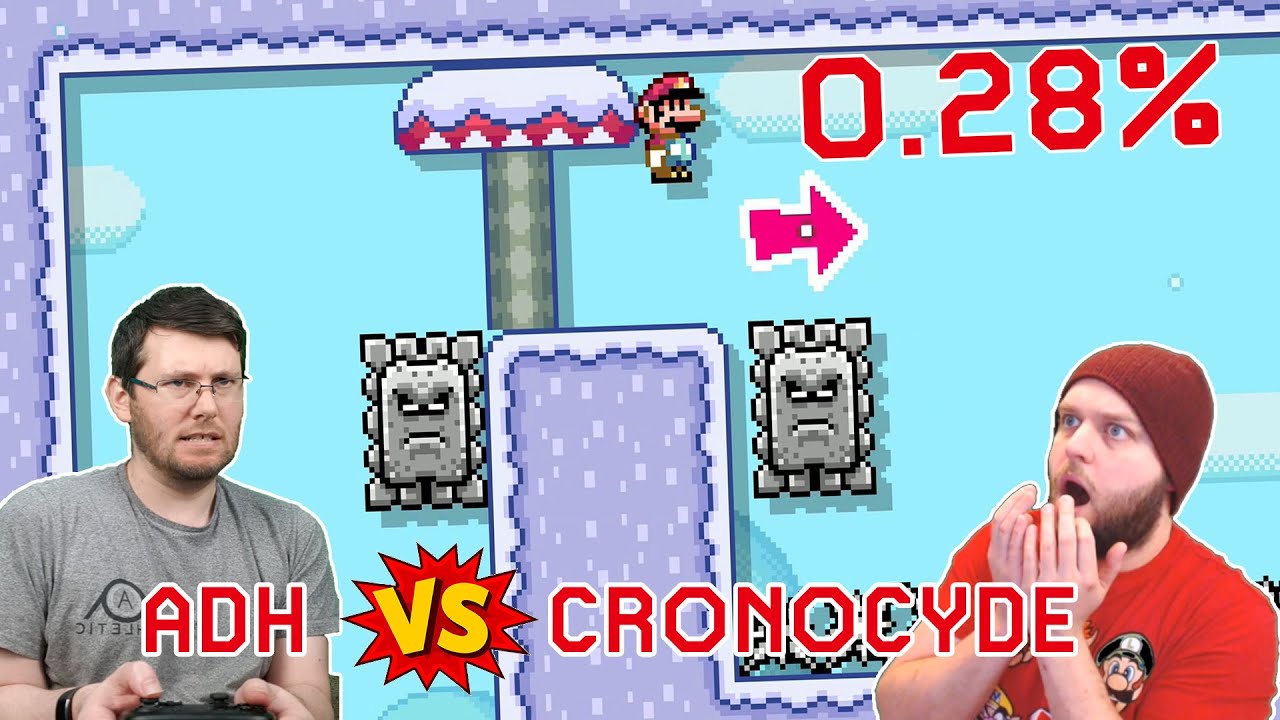 ADH vs Cronocyde's Kaizo Level | Super Mario Maker 2