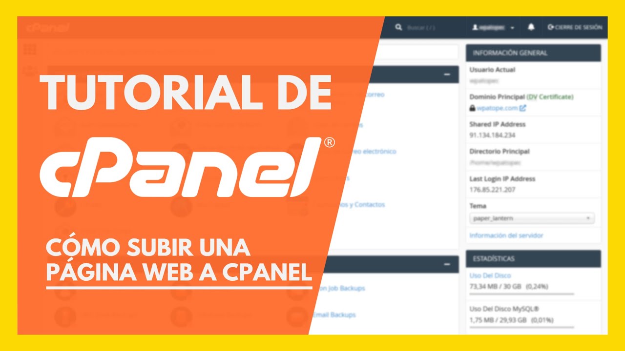 Cómo subir una página web a cPanel ✅ Tutorial en español 2023