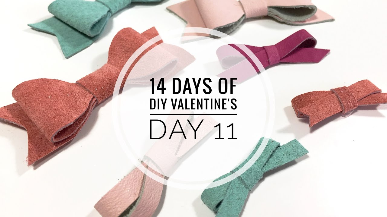 14 Days of Valentines DIY: Day 11 - Leather Bows (Mary)
