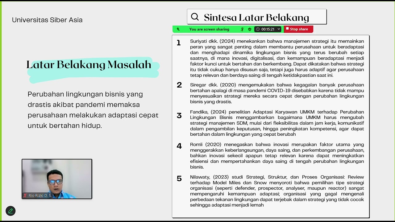UAS Manajemen Strategik TA 2025/2026 - Universitas Siber Asia