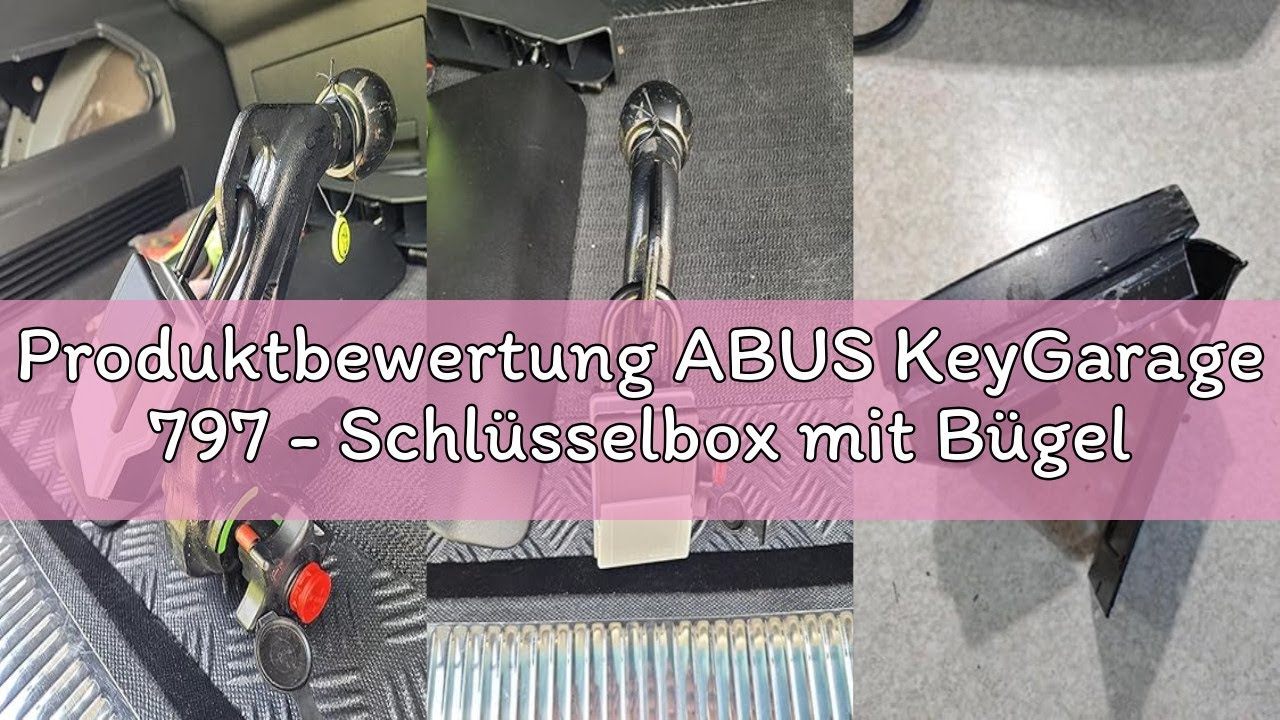 Produktbewertung ABUS KeyGarage 797 - Schlüsselbox mit Bügel zur Befestigung - für Schlüssel oder kl
