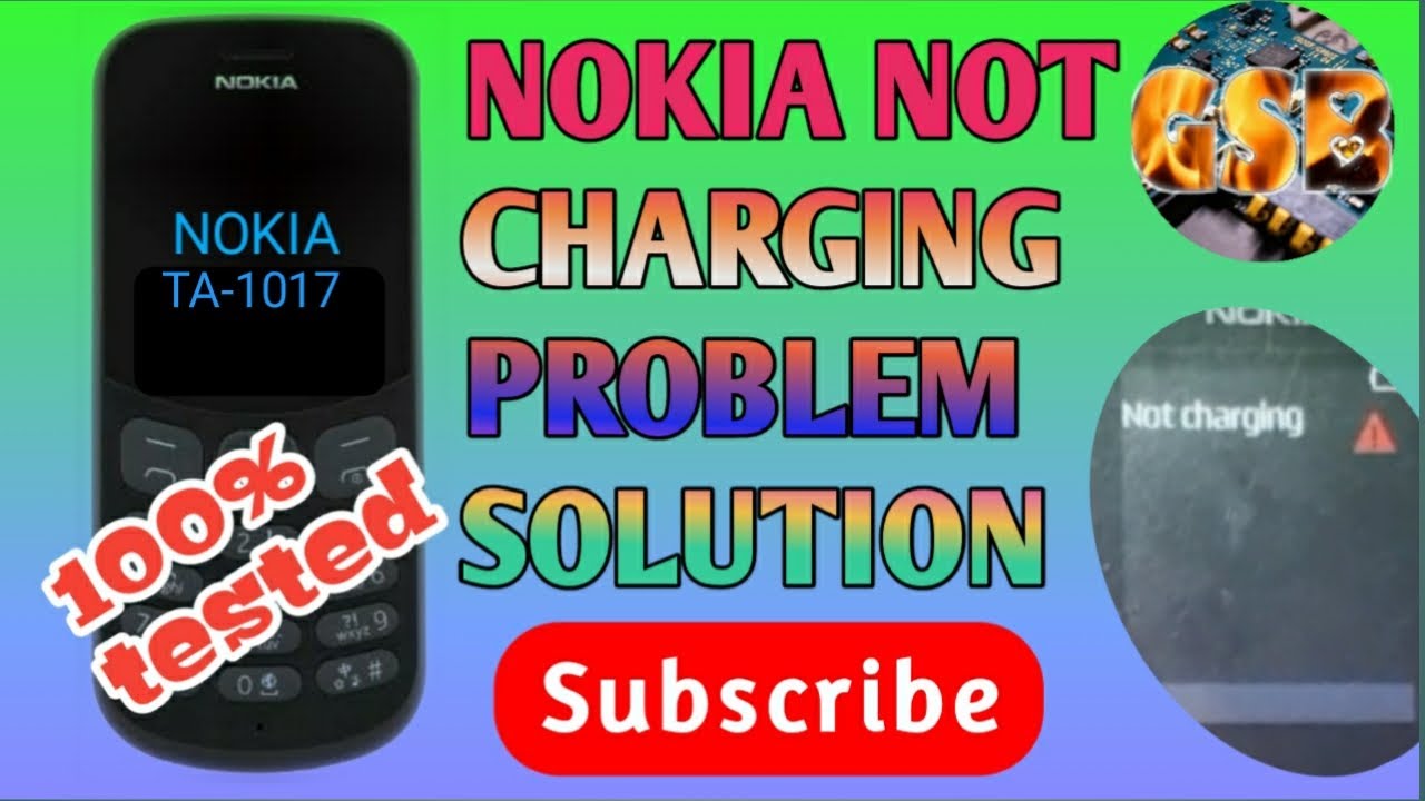Nokia ta 1017 not charging solution. All NOKIA charging fix.. charging problem solution...100%tested