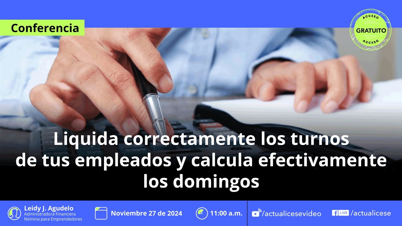 Liquida correctamente la jornada laboral y calcula efectivamente los domingos