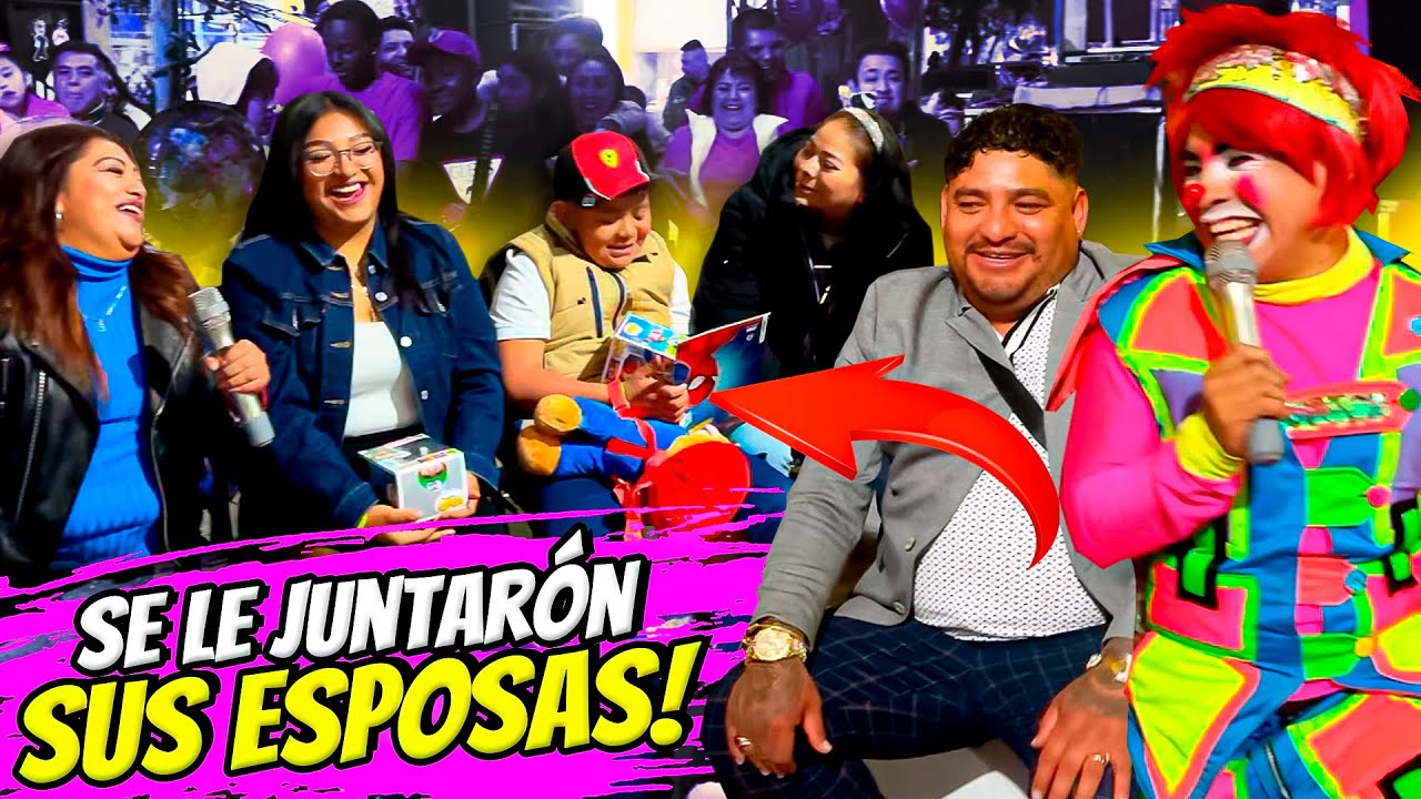 SE LE JUNTARÓN LAS ESPOSAS EN PLENA FIESTA‼️😮LOS PAYASOS MAS VIRALES KIWI Y STIFF CDMX