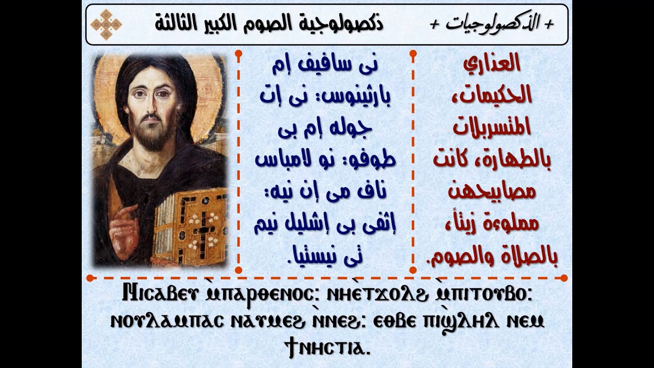 تسبحة الصوم الكبير - ذوكصولوجيات الصوم الكبير