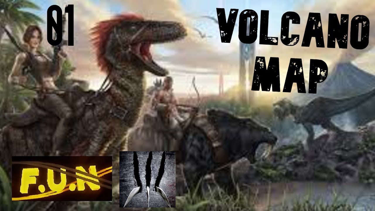 Ark Survival Evolved S1 E1  Starting out on Volcano Part 1