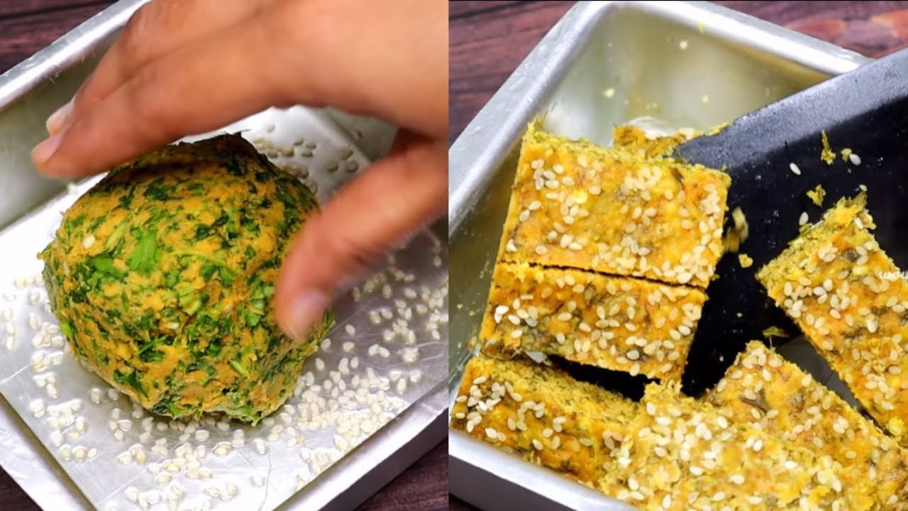 Healthy Less Oil Protein Breakfast/Snack Recipe | Coriander Recipes - Easy Quick Breakfast Snack