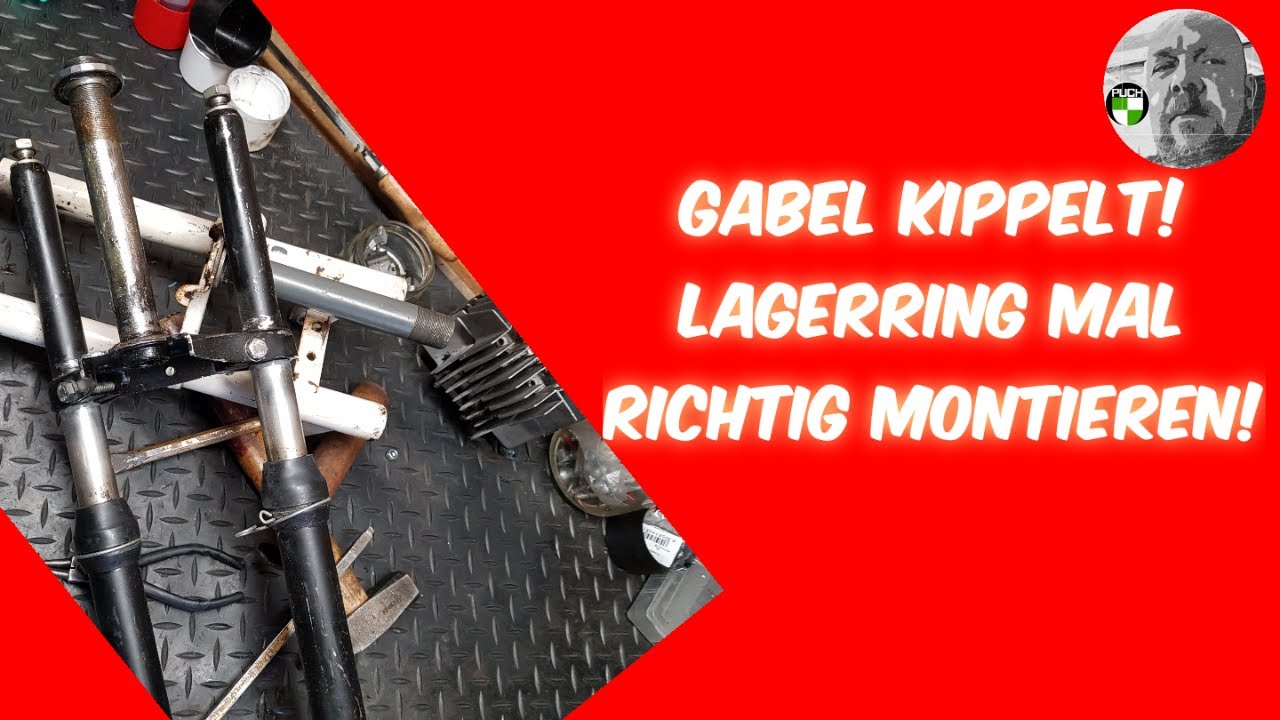 Mofagabel: Unteren Lagerring fest montieren! 