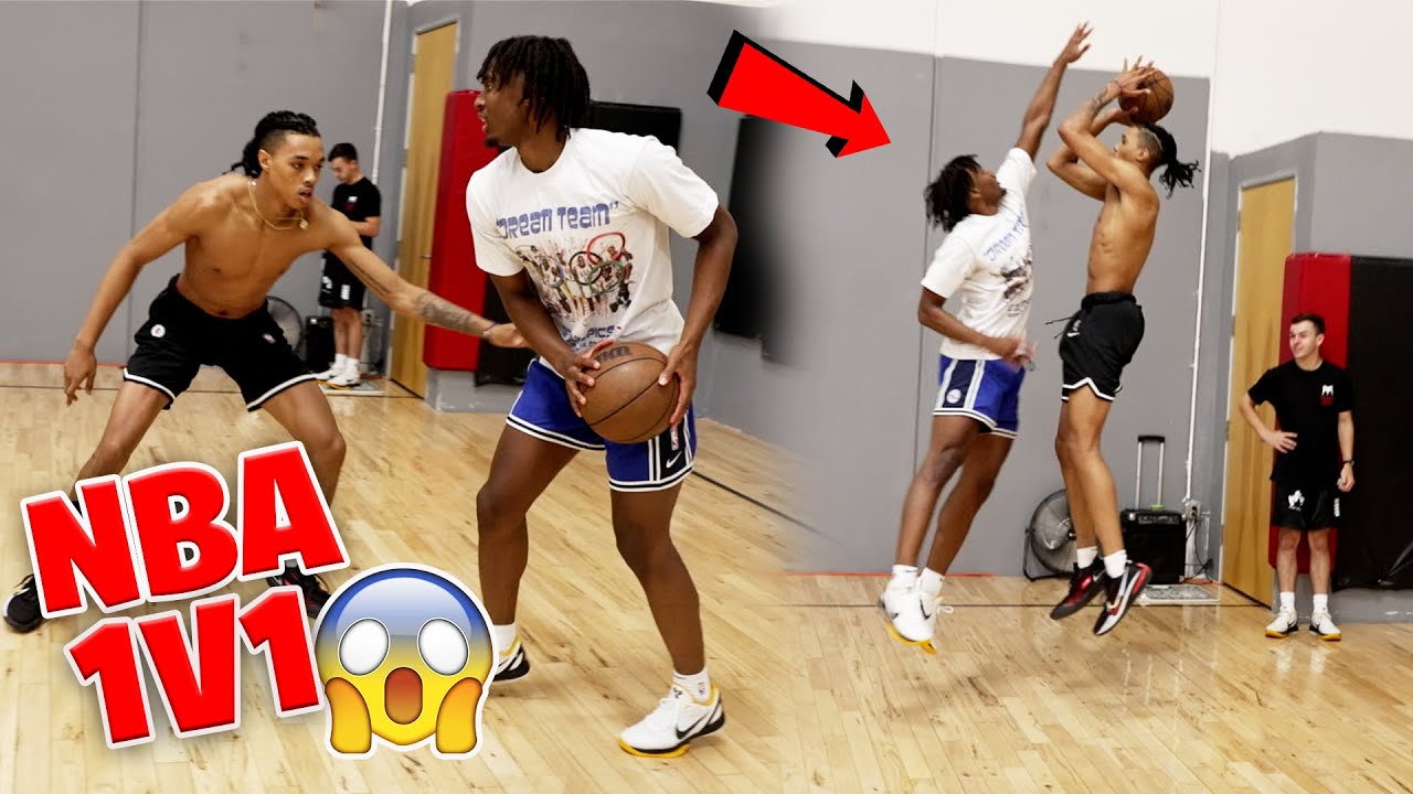 NBA Rookie Brandon Boston vs Tyrese Maxey in NBA 1v1 with tough shots 😳