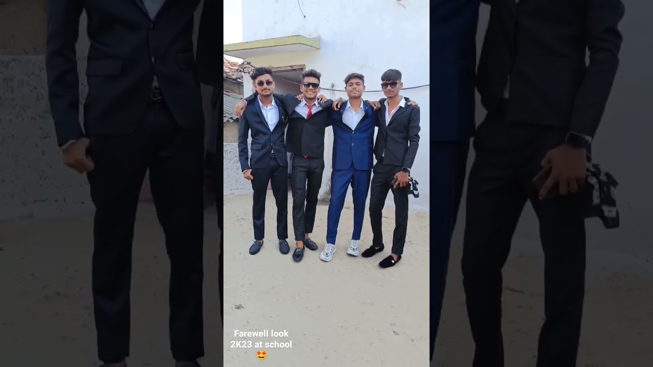 School ka farewell look 😀🥰🤩. farewell party 2023. #raipur #vlog #farewell #school #lalitjanghelvlog.