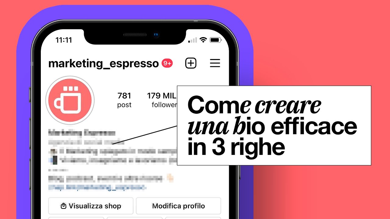 Come creare una BIO di INSTAGRAM OTTIMIZZATA: la struttura a 3 righe
