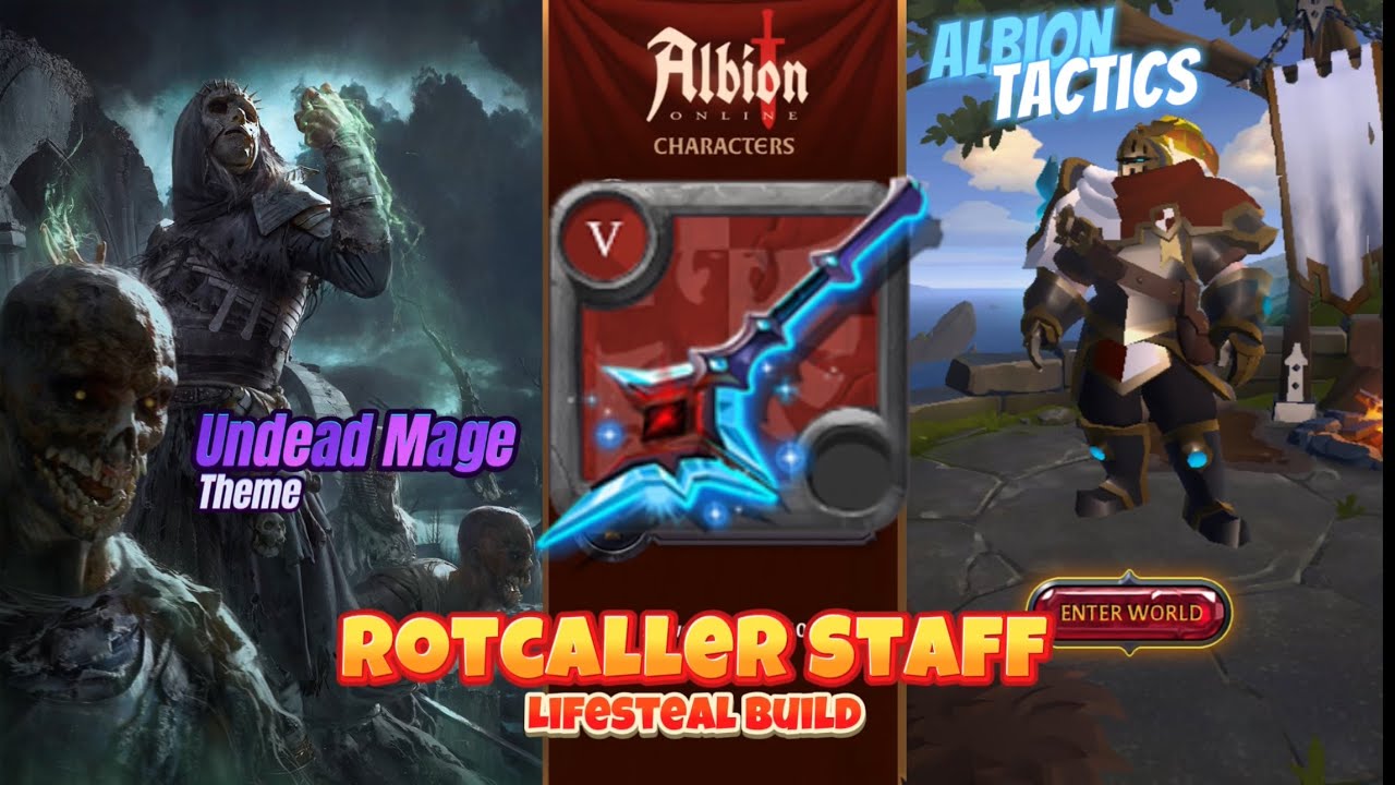 Rotcaller staff Lifesteal Build | Fights & Guide | Albion Online 