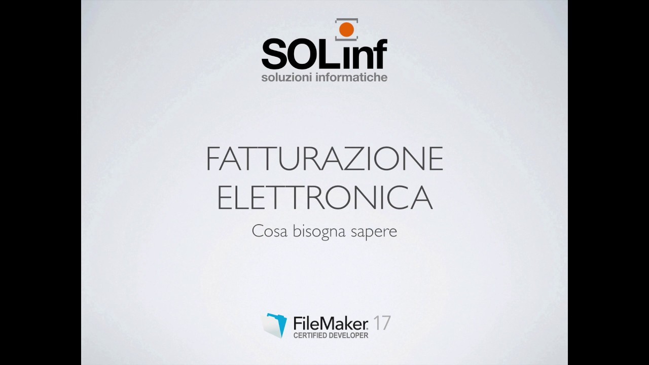 Fatturazione Elettronica con FileMaker - Cosa Bisogna Sapere