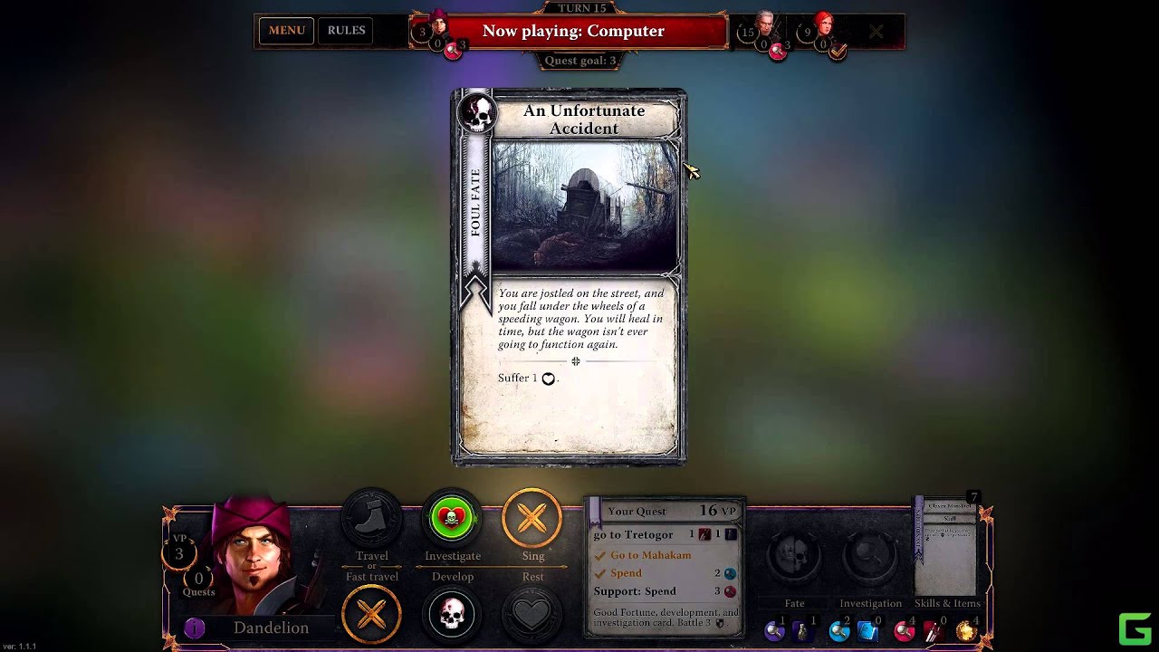 The Witcher Adventure Game: PC Footage (games.on.net)