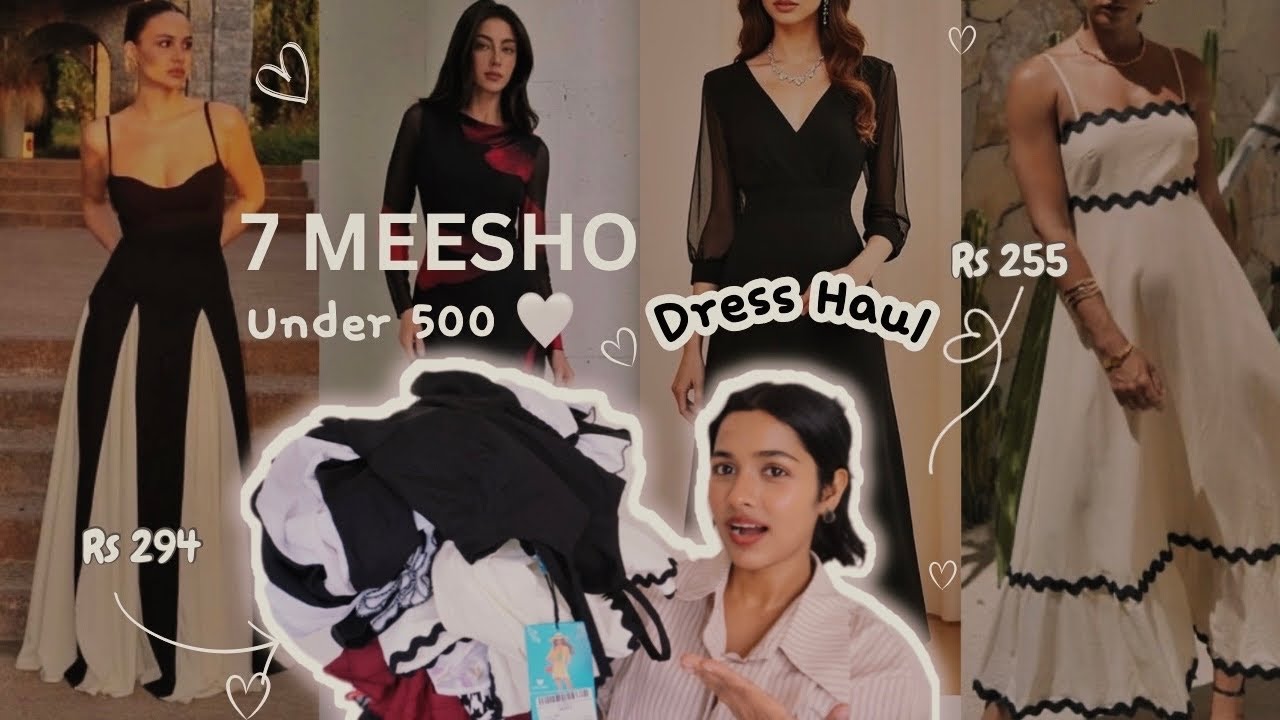 MEESHO Dresses under 500 | savana dupes #birthdaydress #meeshohaul