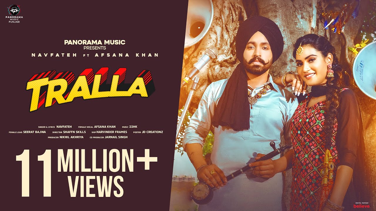 Tralla (Official Video) | Afsana Khan  Navfateh | 22HK | Punjabi Song 2023
