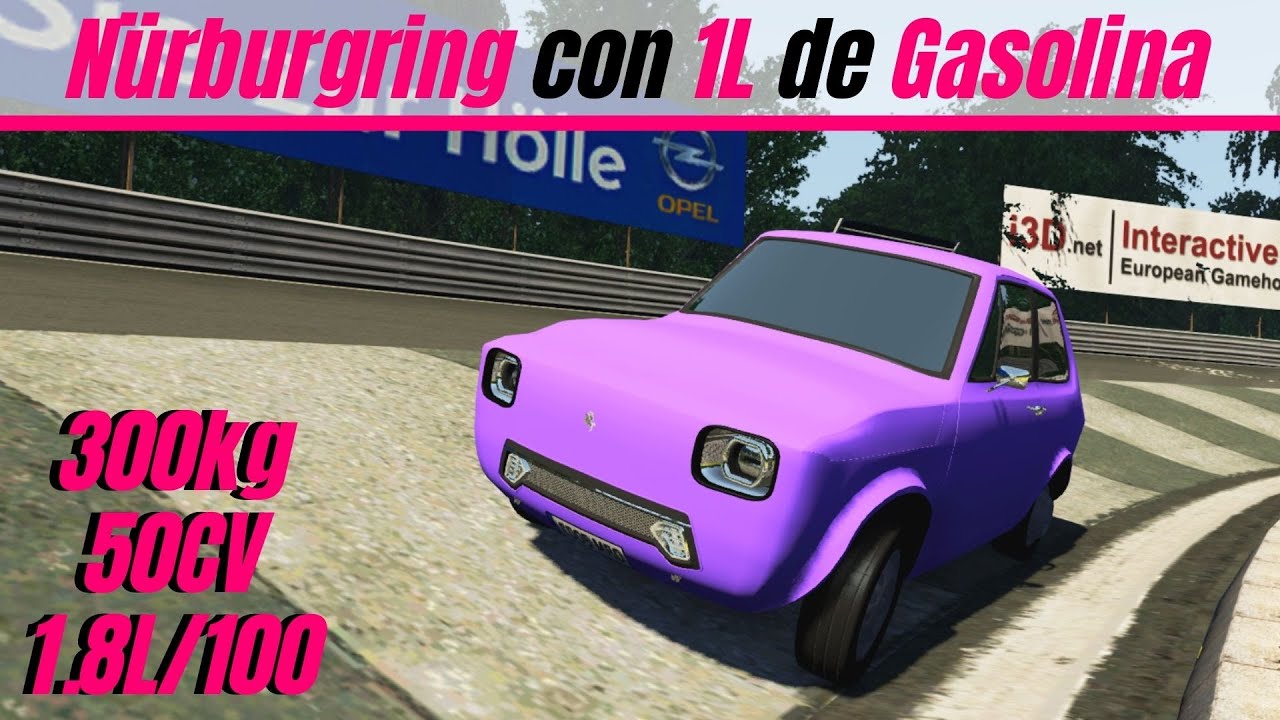 ¿Podré dar UNA VUELTA a NURBURGRING con UN LITRO de GASOLINA? Creando el coche más eficiente posible