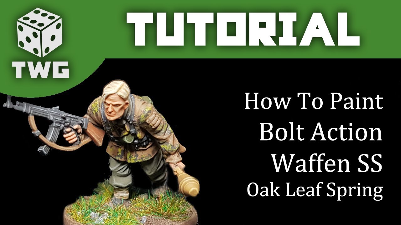 Bolt Action Tutorial: How To Paint Waffen SS - Oak Leaf Spring Camo