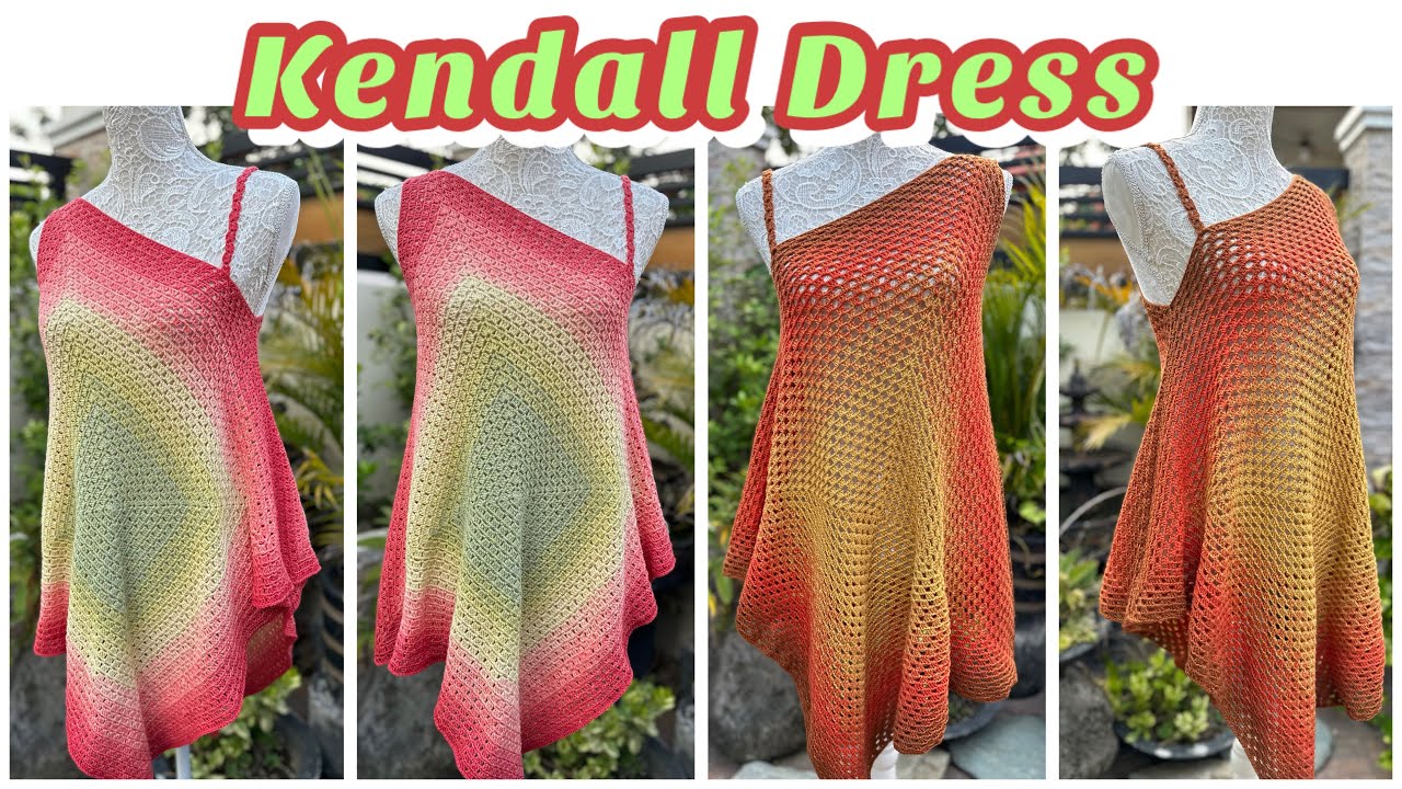 KENDALL BEACH COVER UP DRESS - Granny Square Summer Dress Crochet Tutorial