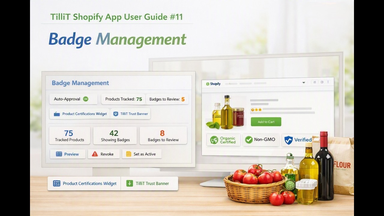 TilliT Shopify App User Guide #11 | Badge Management