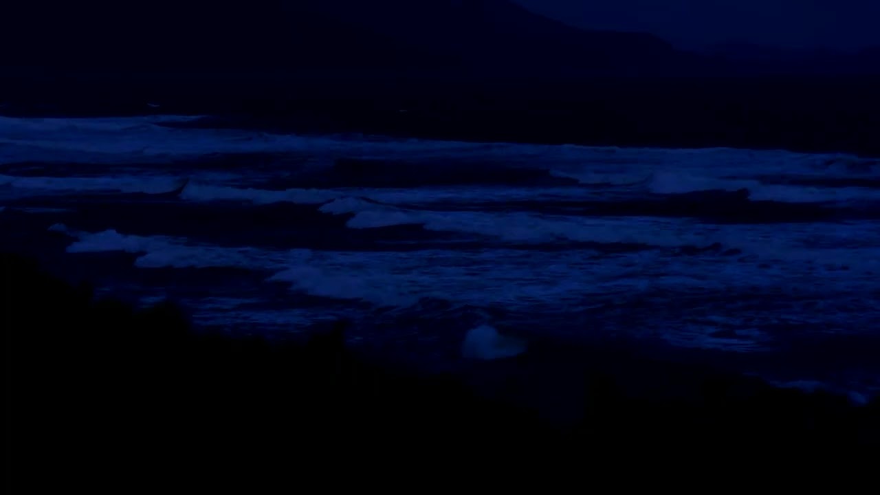 (No Ads) Calm Ocean Waves at Night 🌊 Natural Sleep Therapy to Relax the Mind and Beat Insomnia