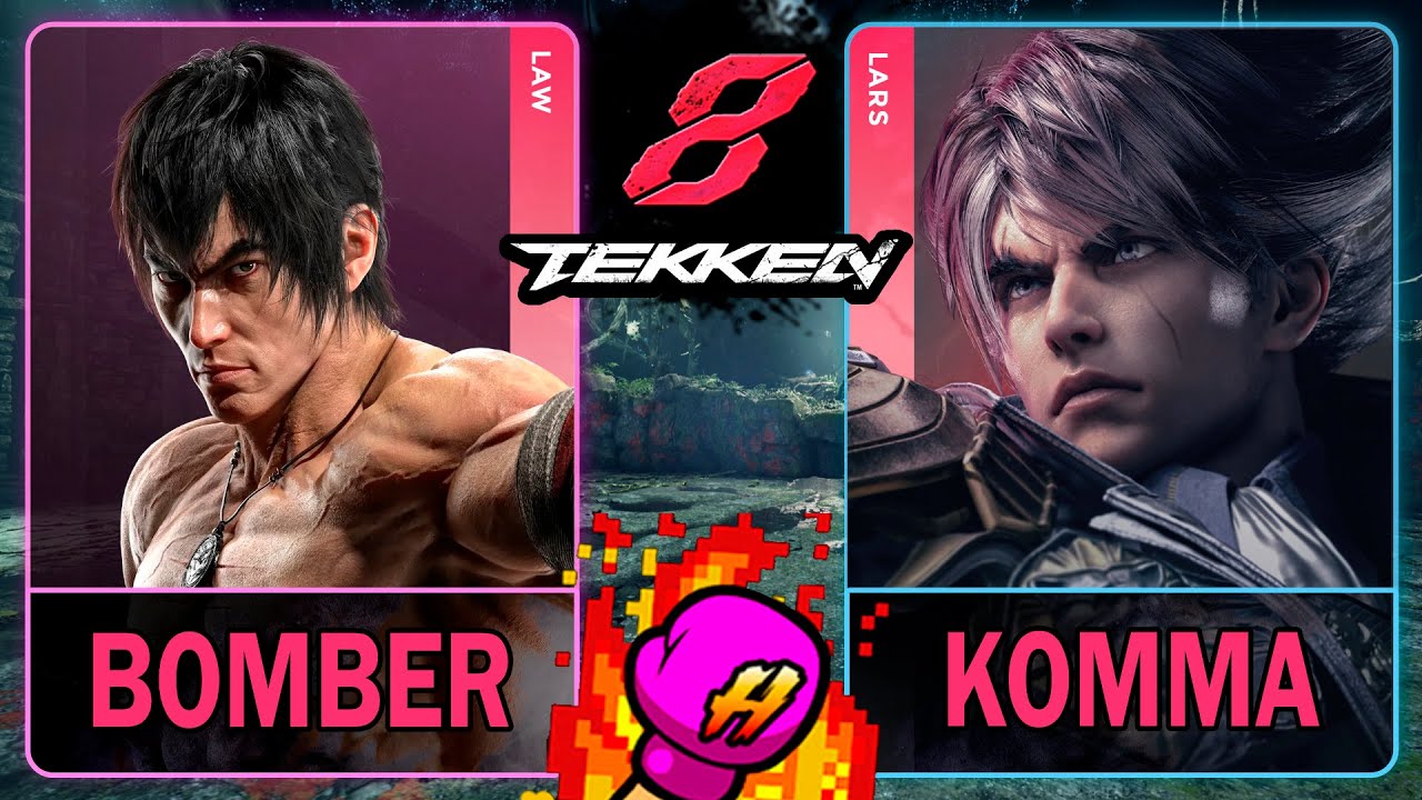 Tekken 8 Bomber (LAW) VS Komma (LARS)🥊 鉄拳8🥊4K 60ᶠᵖˢ🥊T8🥊TK8 #tekken