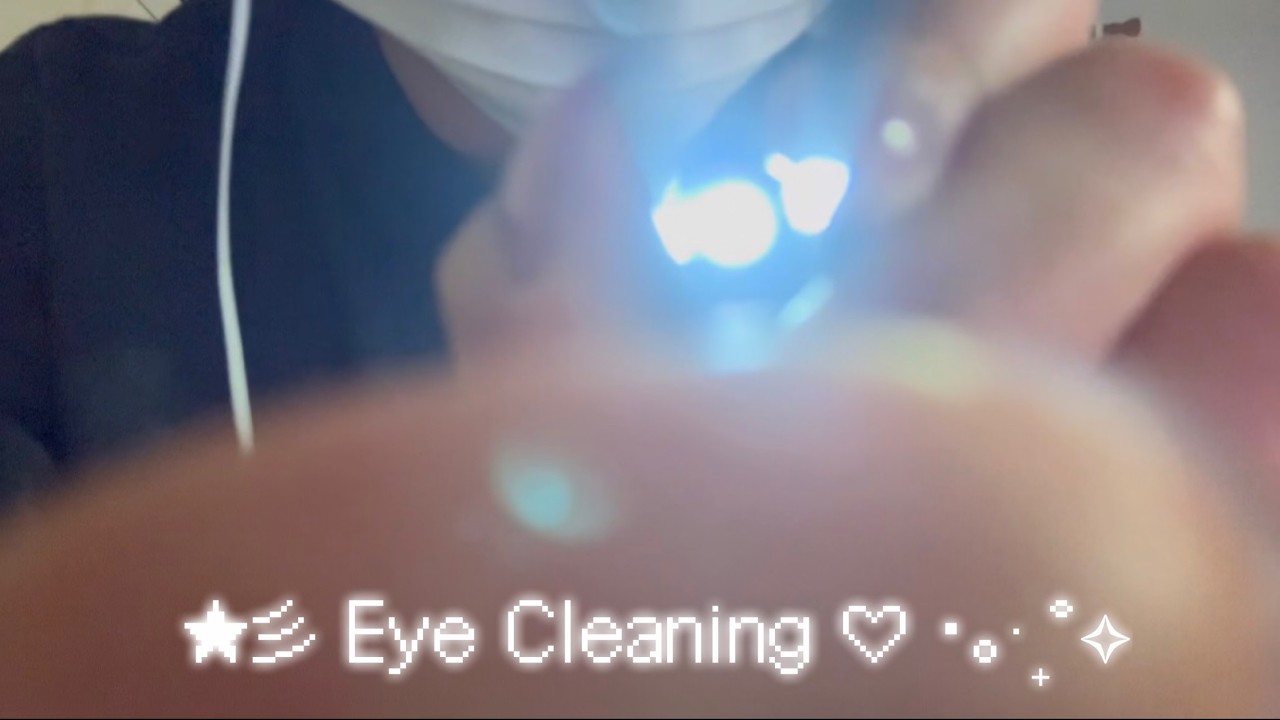 눈 속에 뭐가 있어? 내가 봐줄게 👀🪽 eye cleaning ( 입소리 + 시각적 팅글 + 화면 터칭 ) + 약간의 talking