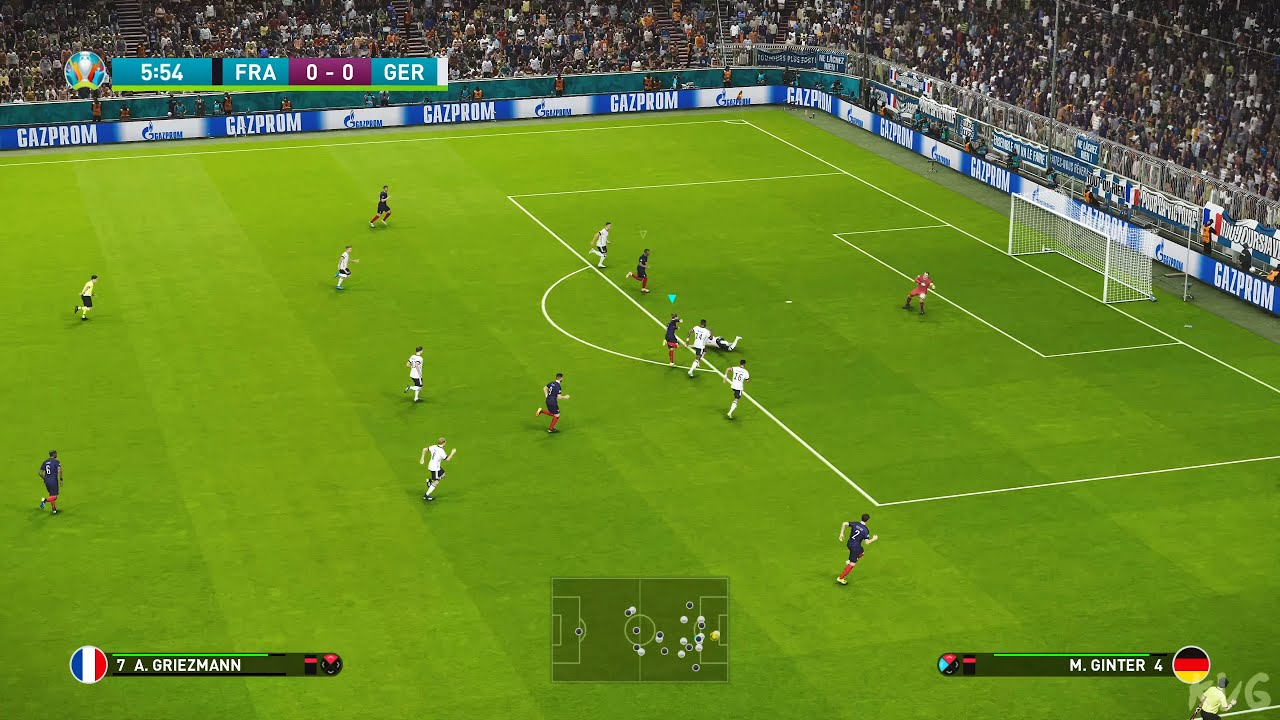eFootball PES 2021 - France vs Germany - UEFA EURO 2020 Gameplay (PS5 UHD) [4K60FPS]