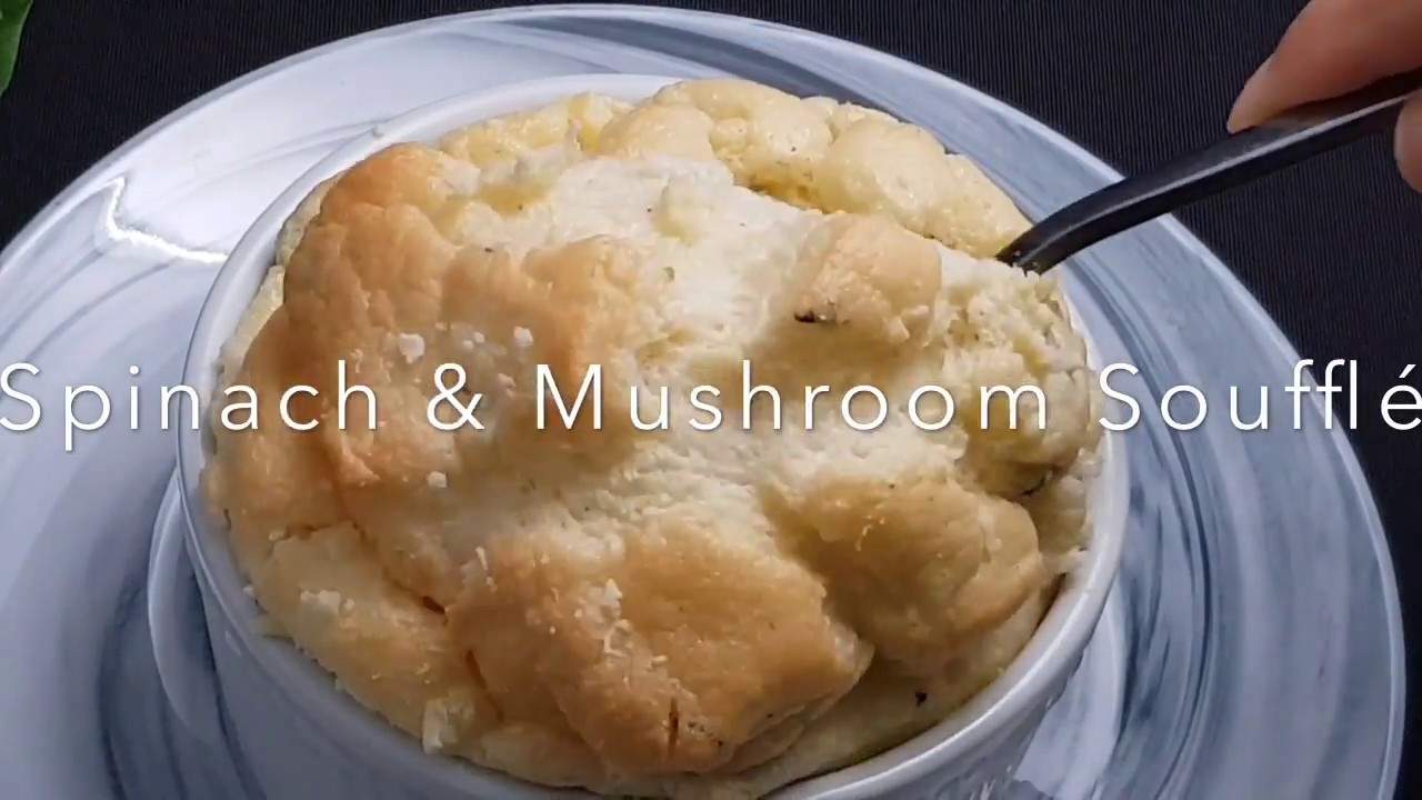 Spinach & Mushroom Soufflé