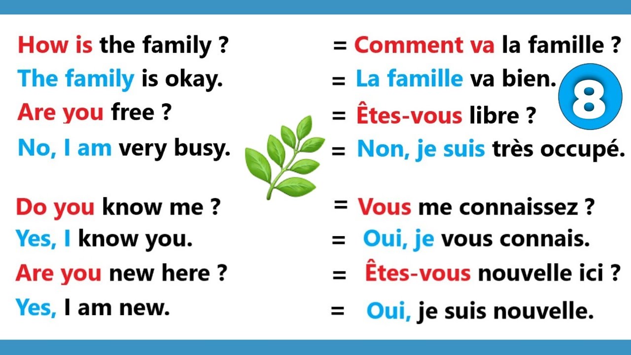 50 questions et réponses en anglais pour parler anglais couramment || partie 8 || easy french