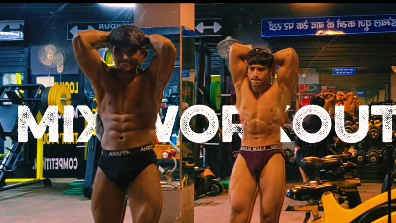 Mix workout in gym|competition se 2day left/🔥 NitishFitness4u 🙏