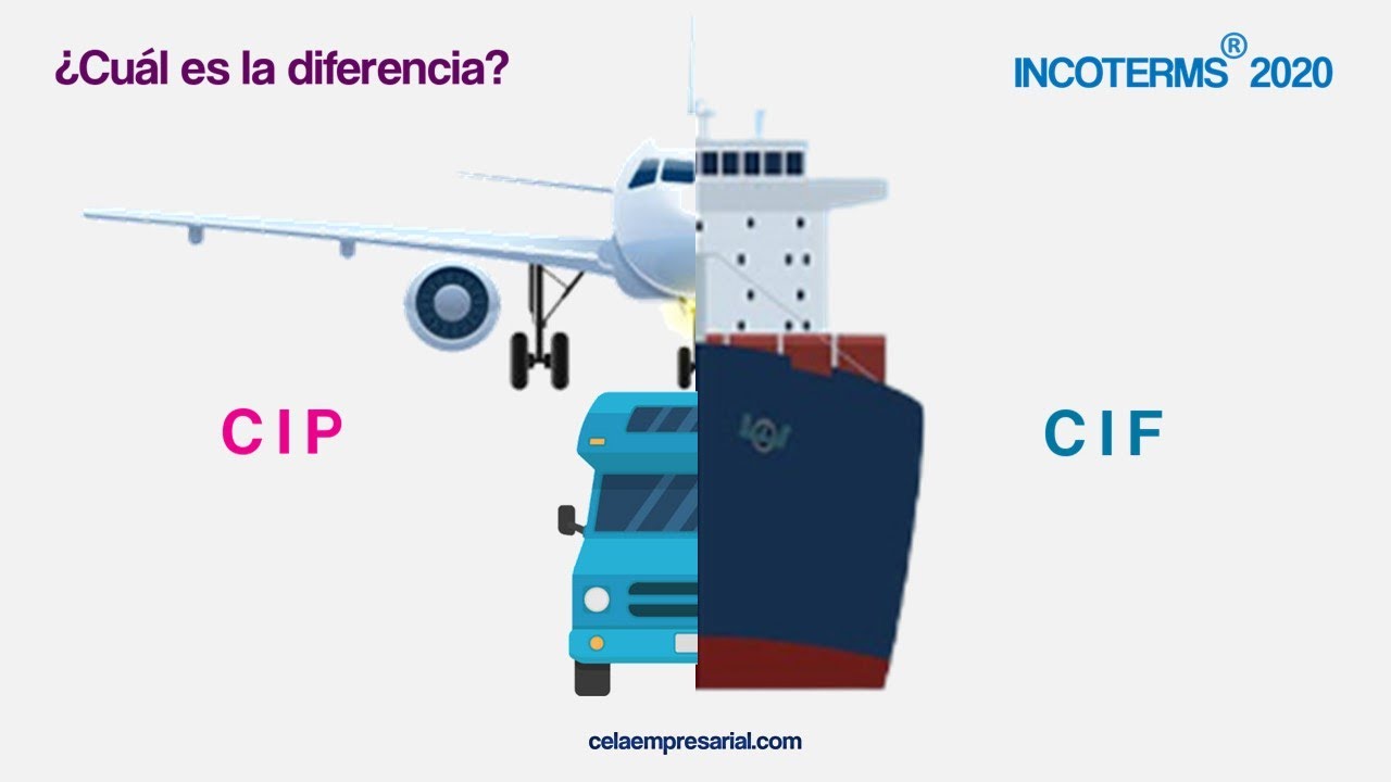 ¿CUÁL ES LA DIFERENCIA ENTRE LOS INCOTERMS CIP Y CIF?