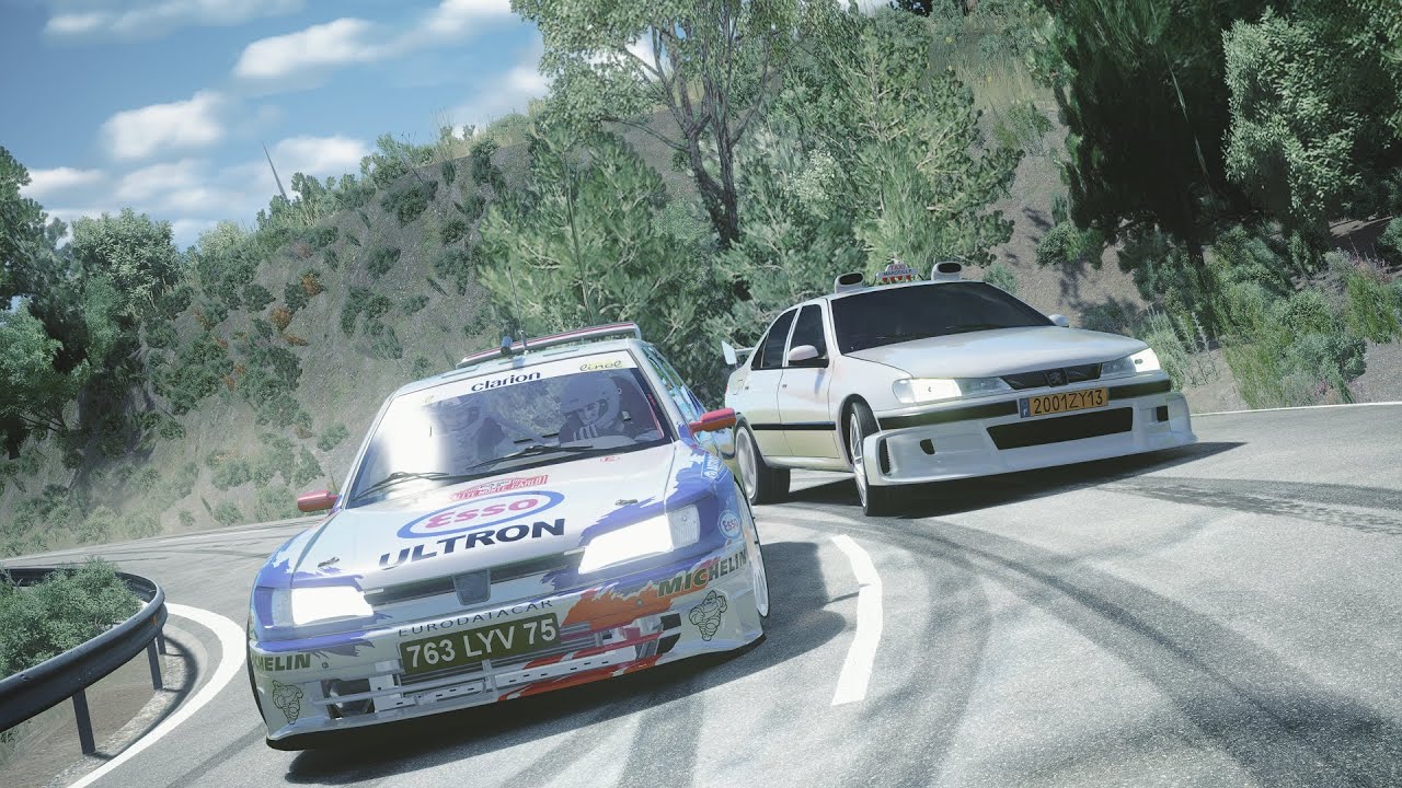 Taxi 406 VS 306 Maxi !! Taxi 2 start | assetto corsa |