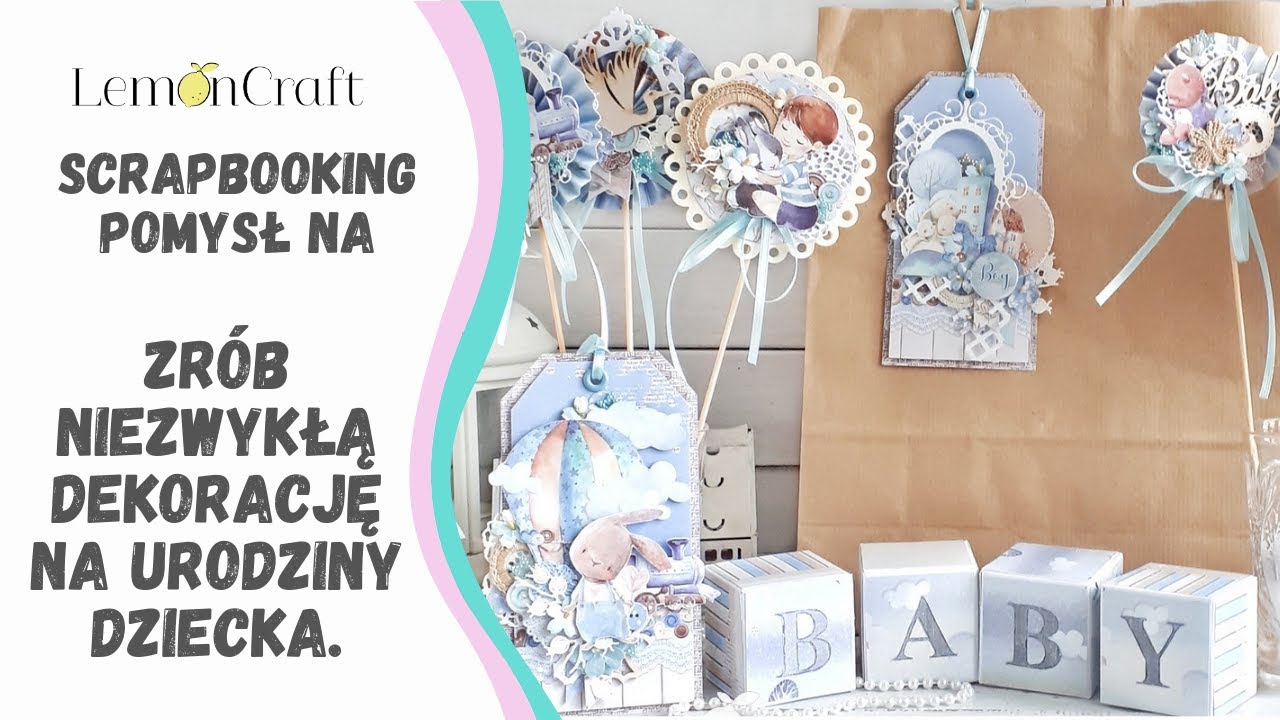Wystrój na baby shower kurs krok po kroku, ozdoby na narodziny dziecka