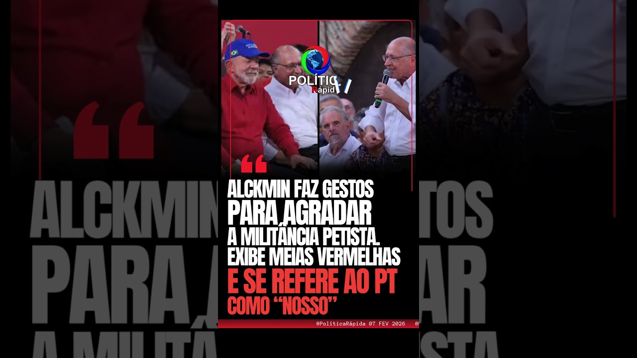 🚨 ALCKMIN IN RED SOCKS AND 