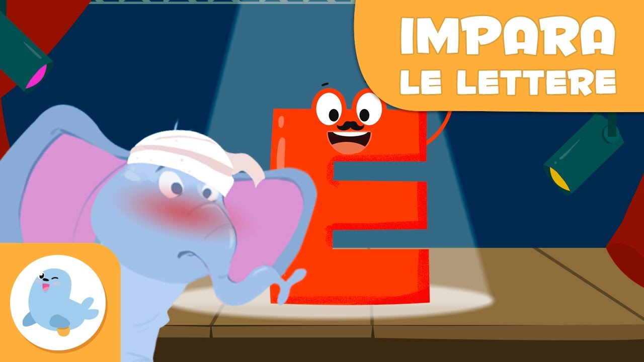 Impara la lettera “E” con Ernesto l'Elefante | L'alfabeto