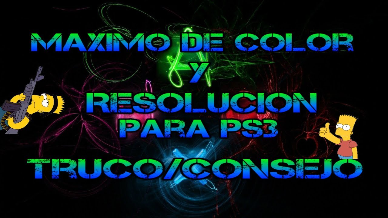 Mejor color y calidad de imagen para los juegos de PS3 AL MAXIMO!!