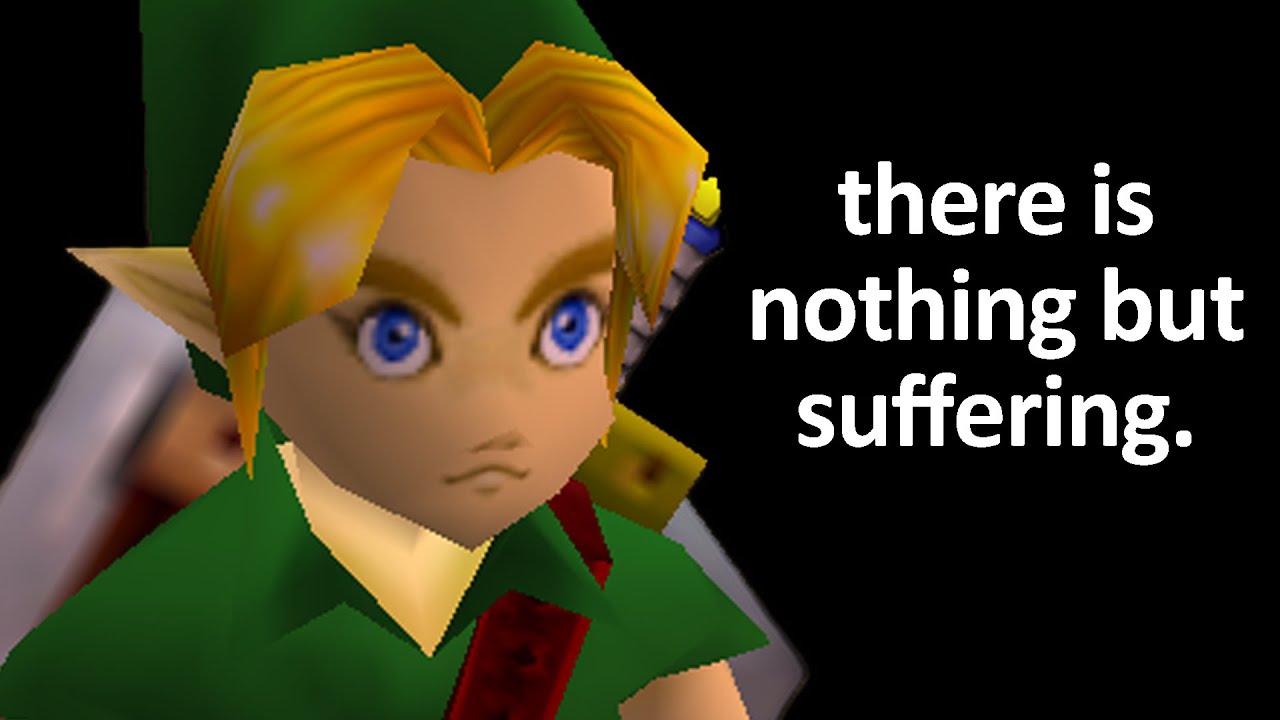 Experiencing true despair by playing shooting minigames in Zelda: Majora's Mask...