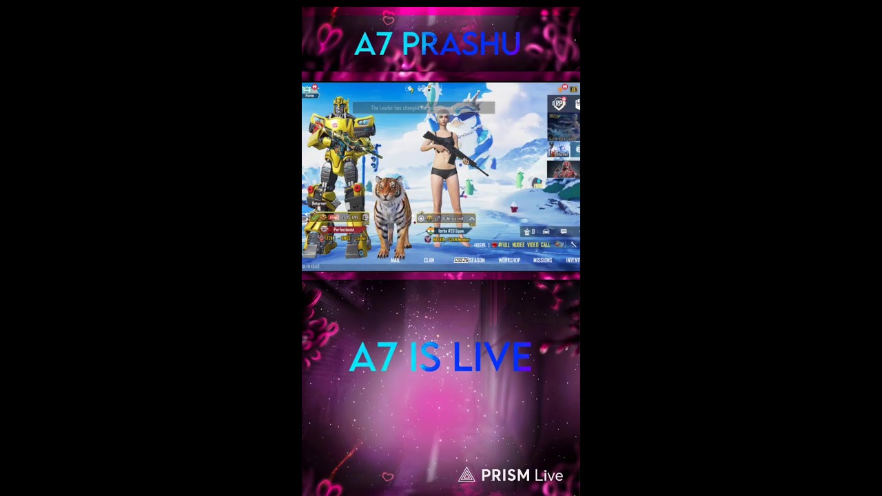 PRASHU IS LIVE BGMI!