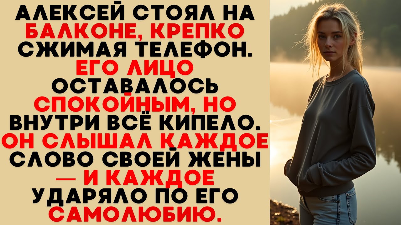 Алексей стоял на балконе с телефоном в руке. Снаружи спокоен — внутри всё кипело от её слов.
