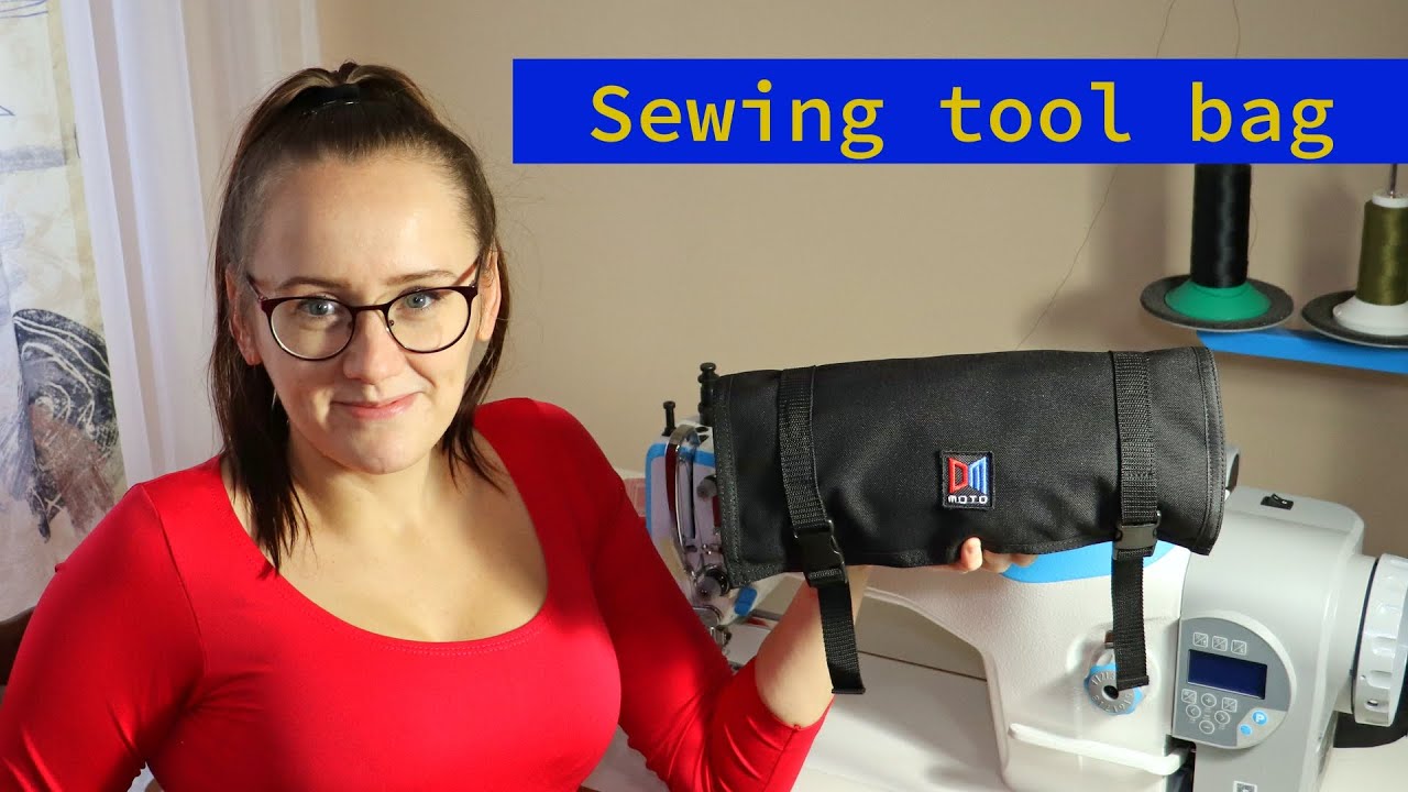 [SEW LOG] Sewing tool roll bag with a zipper pocket