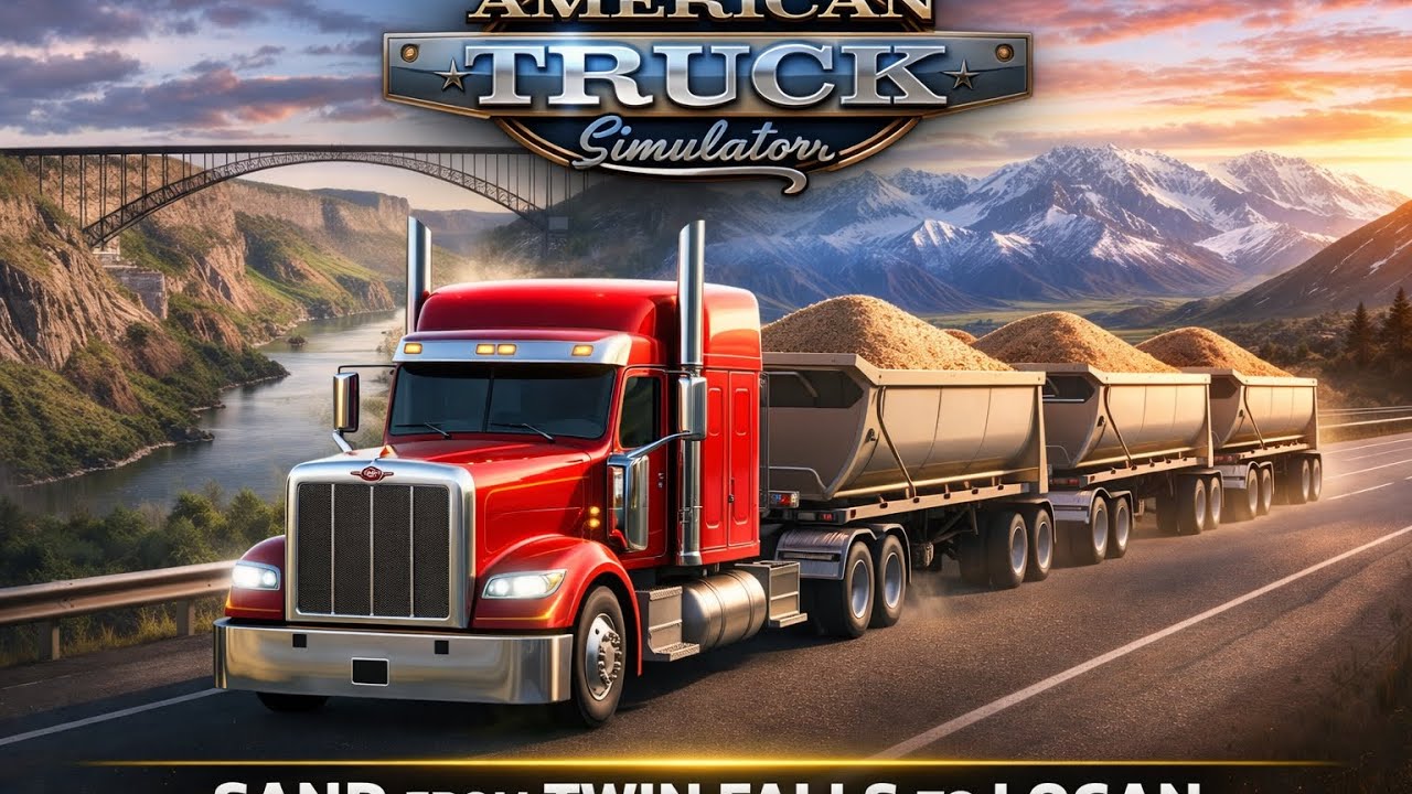 AMERICAN TRUCK SIMULATOR | Sand from Twin Falls to Logan