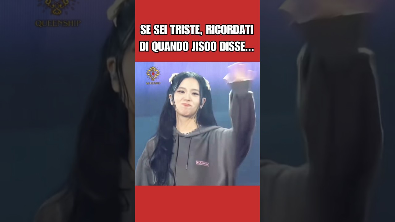 Jisoo delle Blackpink &egrave; la soluzione a tutto#kpopitalia #blackpink #blackpinkitalia #jisoo
