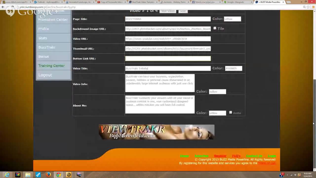 How To Setup Buzz Media Network Buzz Trakr Tracker